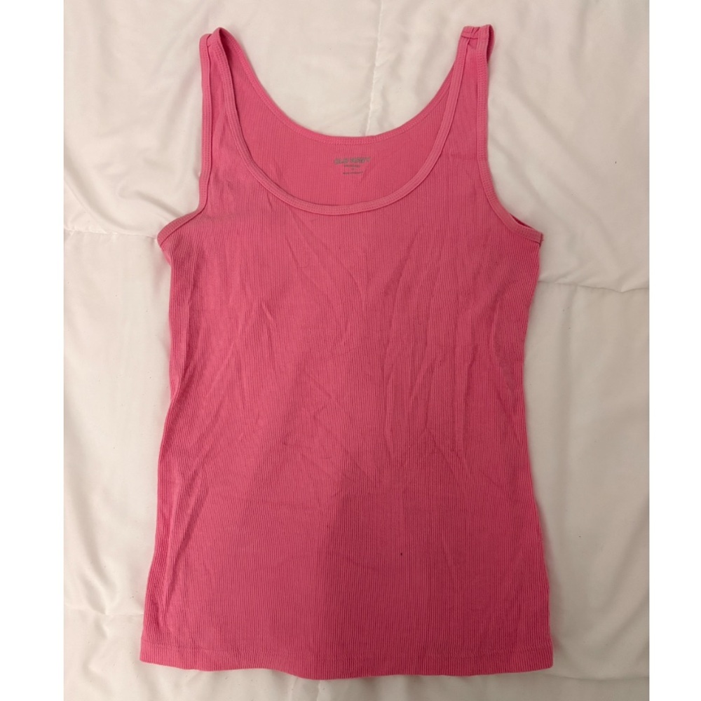Old Navy Pink Ribbed Tank Top